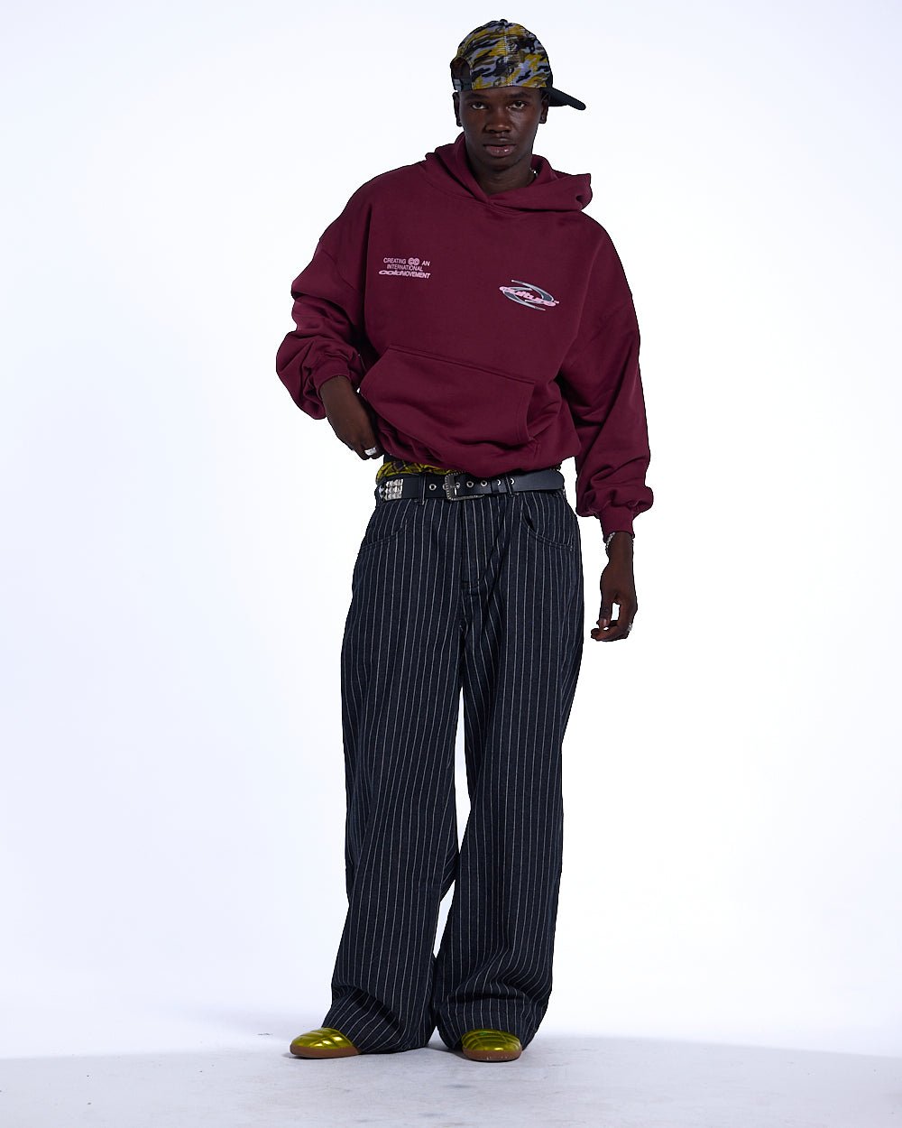 DYNAMIC HOODIE BURGUNDY - COLD CULTURE