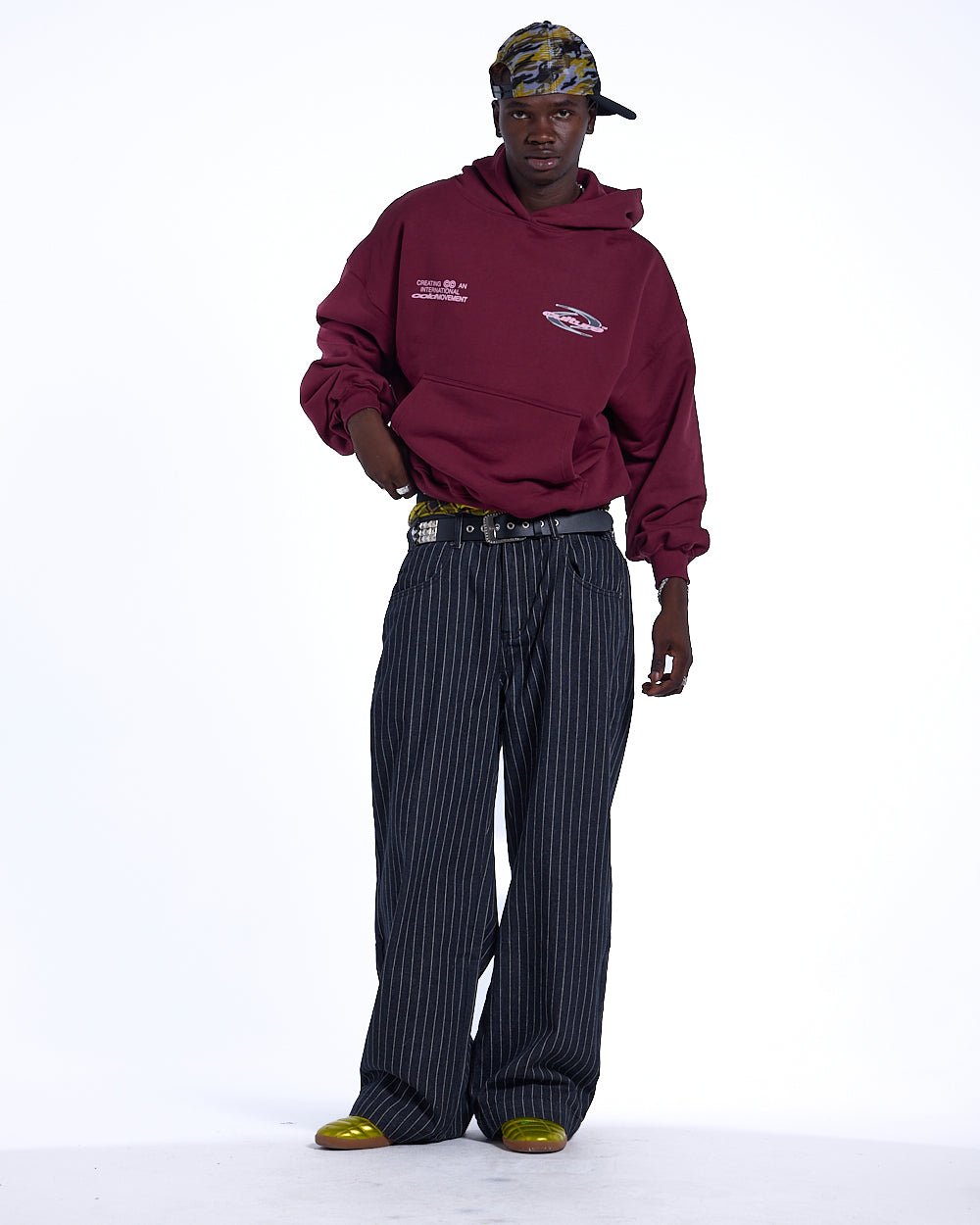 DYNAMIC HOODIE BURGUNDY - COLD CULTURE