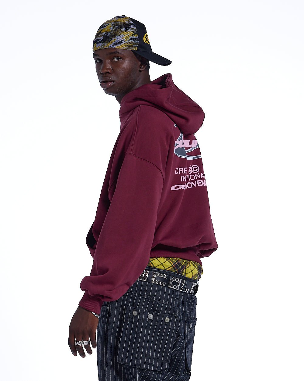DYNAMIC HOODIE BURGUNDY - COLD CULTURE