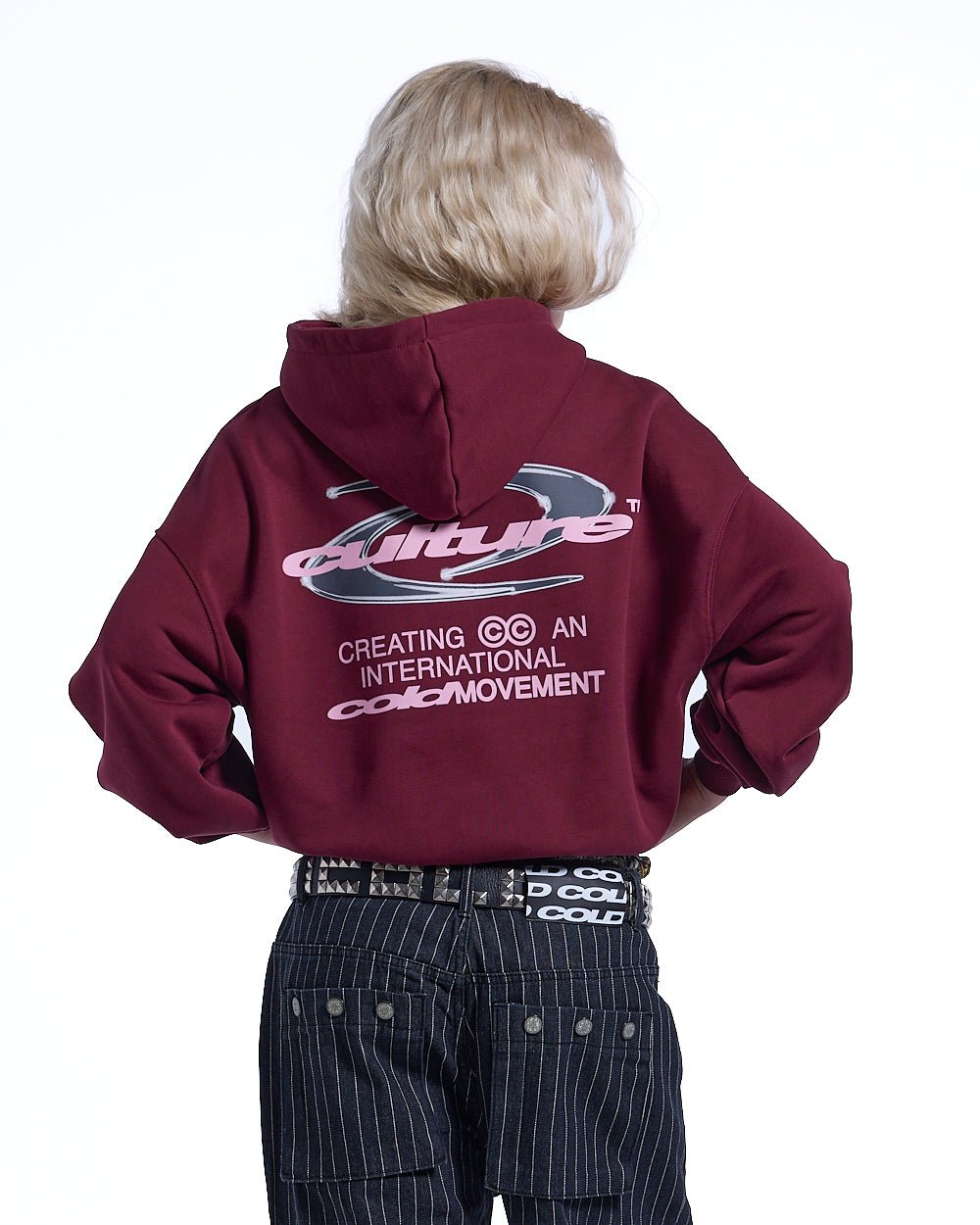 DYNAMIC HOODIE BURGUNDY - COLD CULTURE