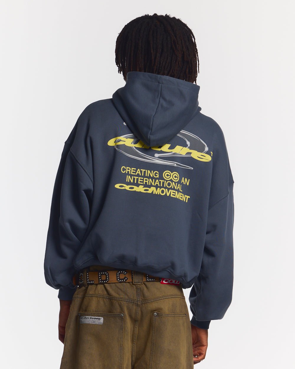 DYNAMIC HOODIE DARK BLUE - COLD CULTURE