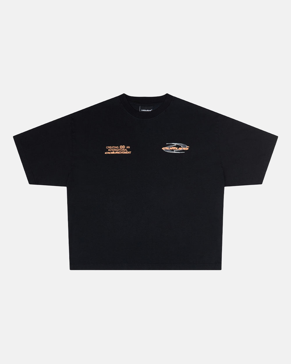DYNAMIC TEE BLACK AND ORANGE - COLD CULTURE