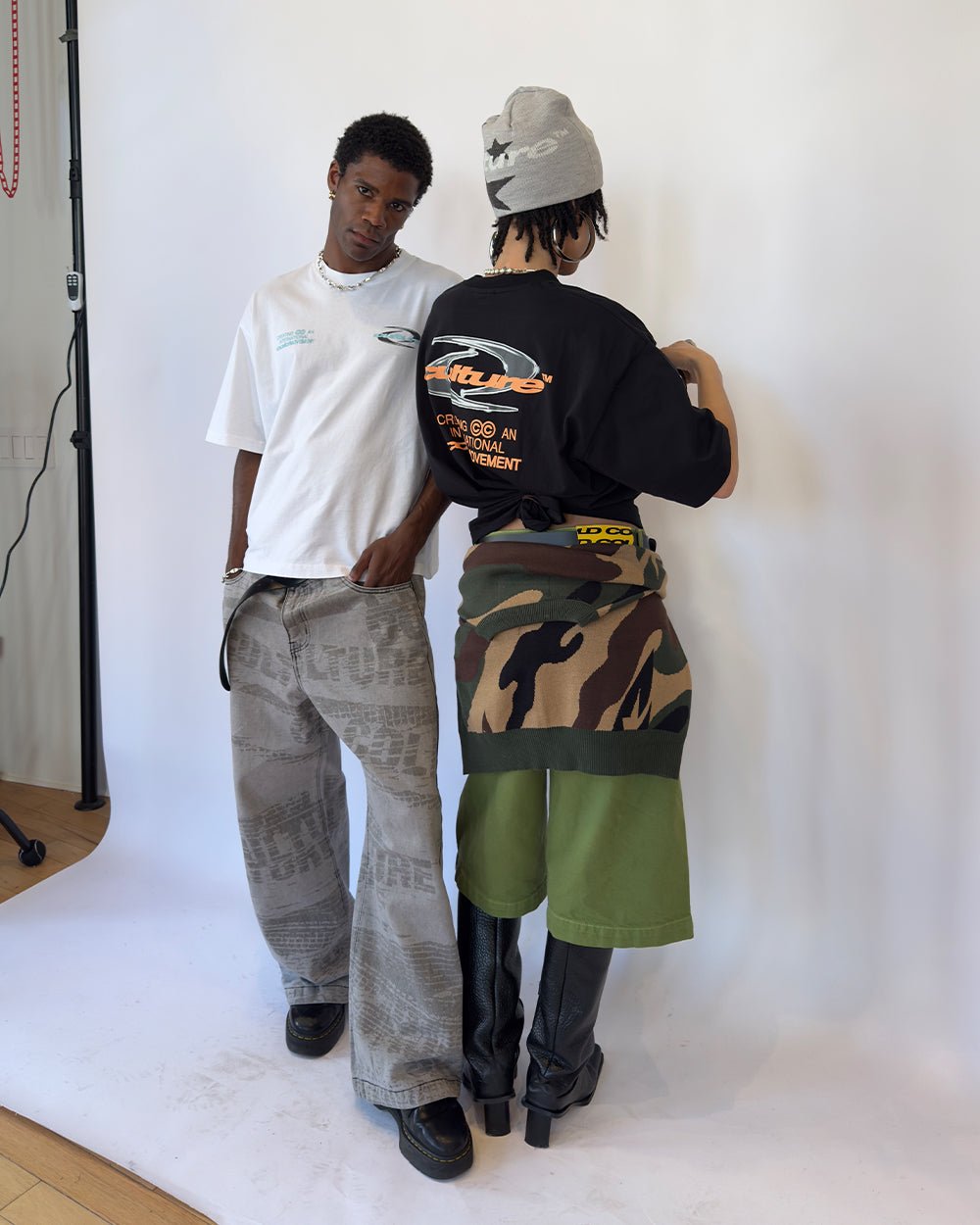 DYNAMIC TEE BLACK AND ORANGE - COLD CULTURE