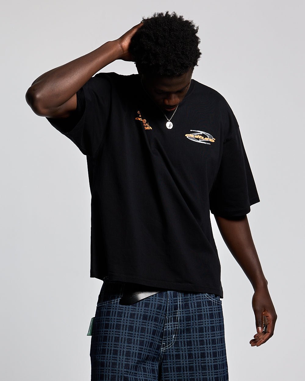 DYNAMIC TEE BLACK AND ORANGE - COLD CULTURE