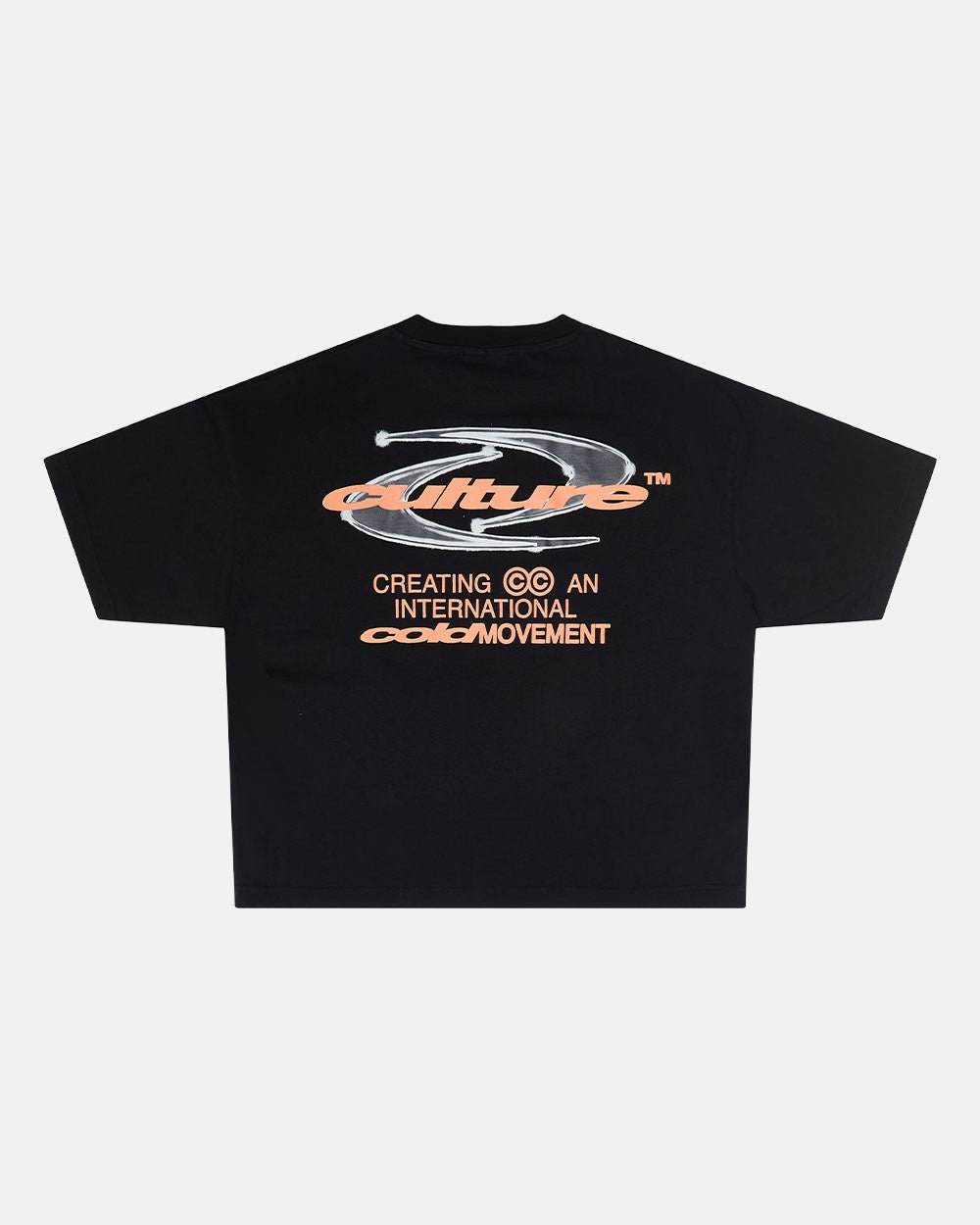 DYNAMIC TEE BLACK AND ORANGE - COLD CULTURE