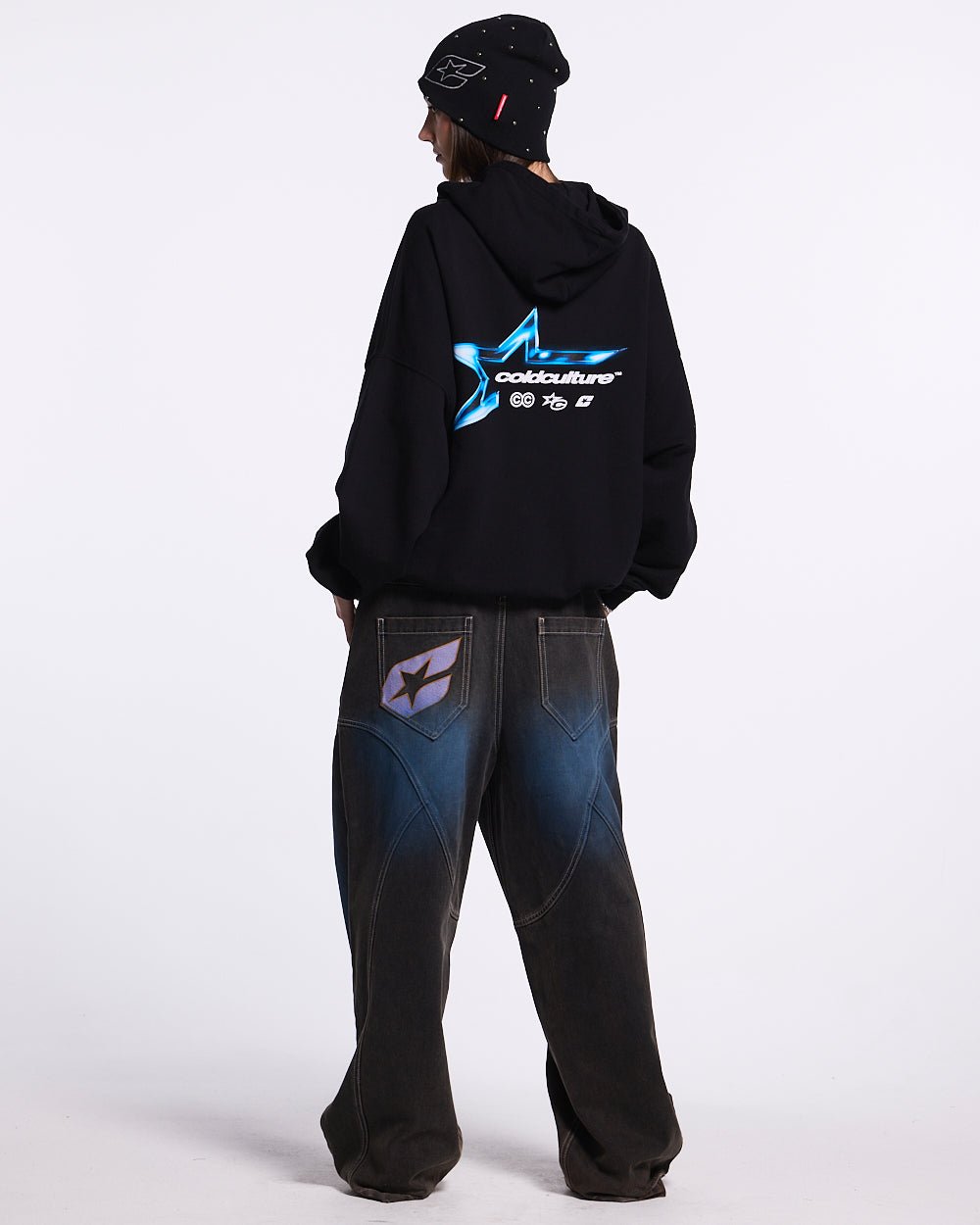 ELECTRIC SHINE HOODIE BLACK - COLD CULTURE