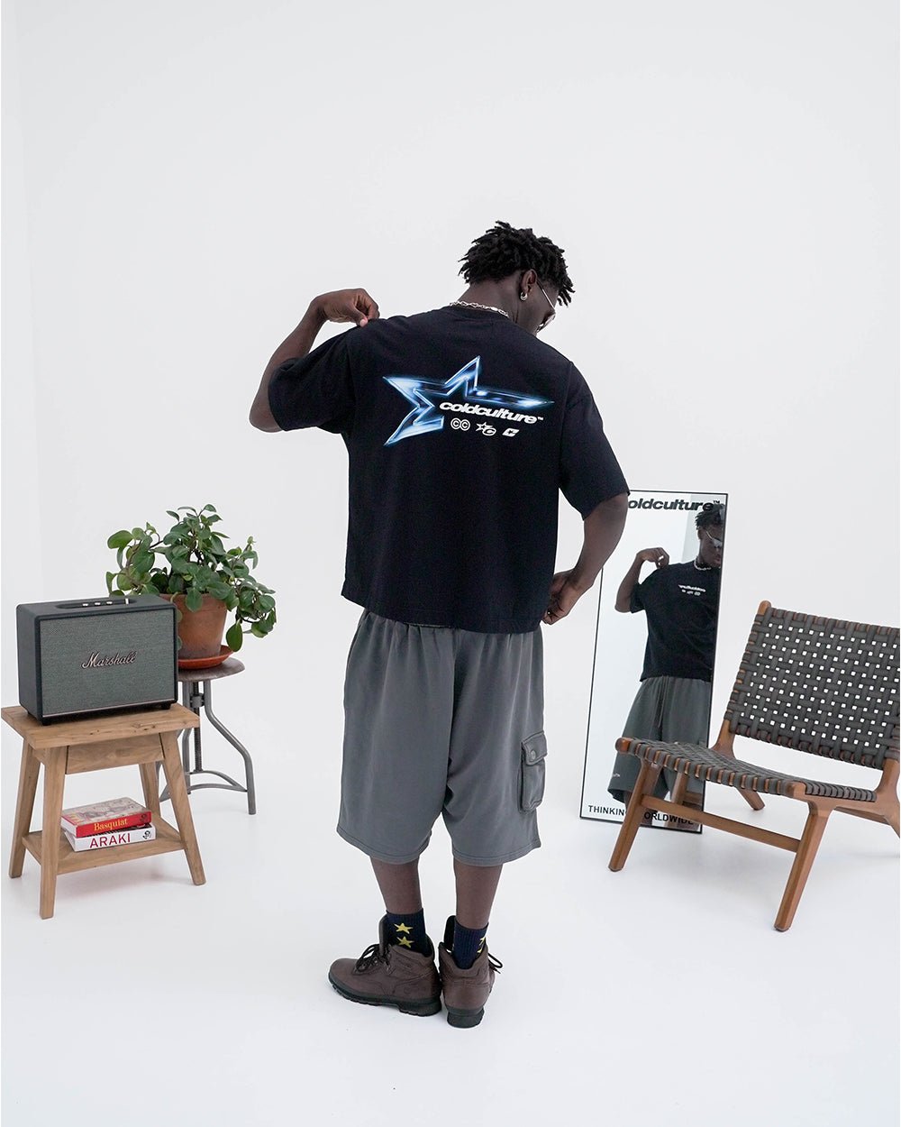 ELECTRIC SHINE TEE BLACK - COLD CULTURE