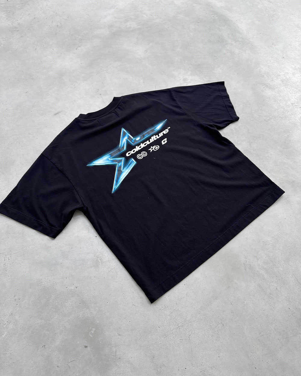 ELECTRIC SHINE TEE BLACK - COLD CULTURE