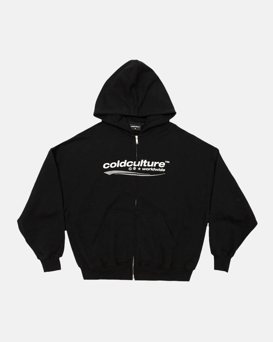 ENTERPRISE ZIP HOODIE BLACK COLD CULTURE™ STREETWEAR CLOTHING