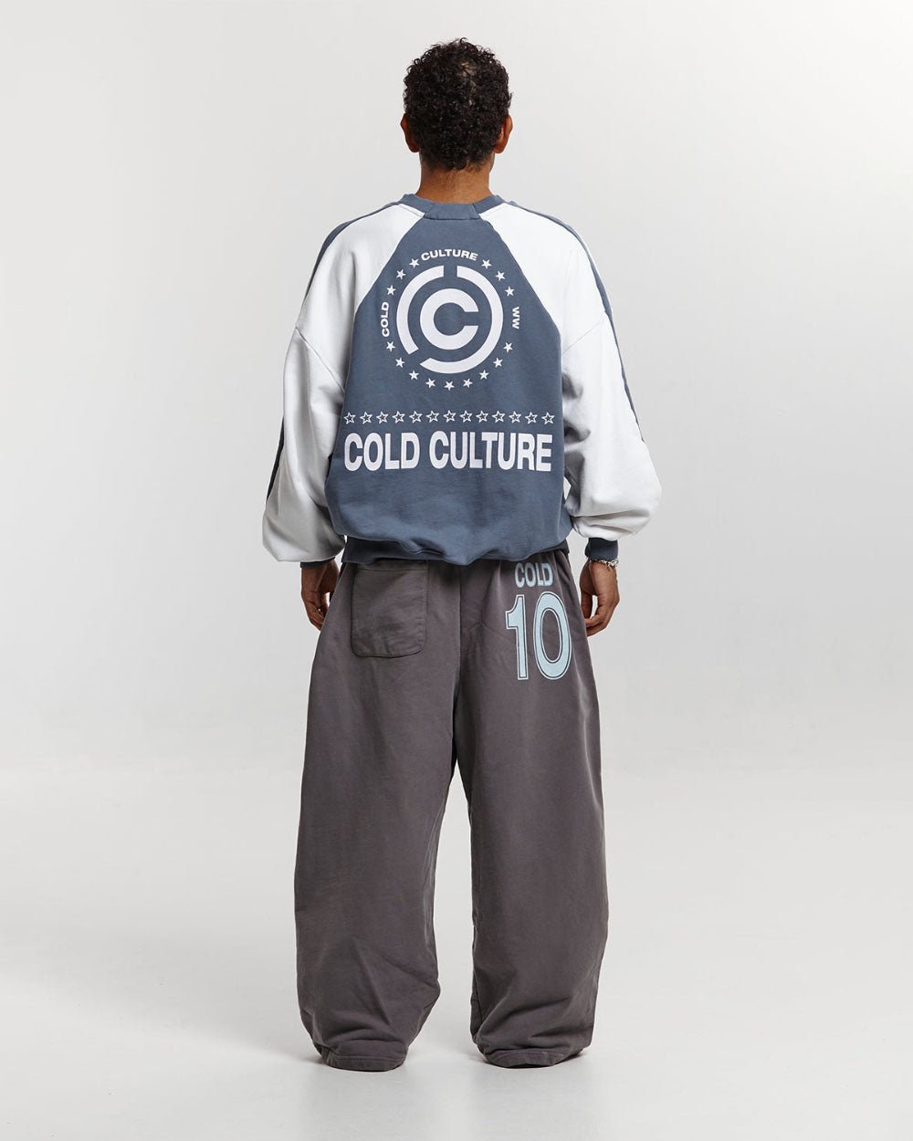 EQUIPMENT CREWNECK DARK BLUE/WHITE - COLD CULTURE