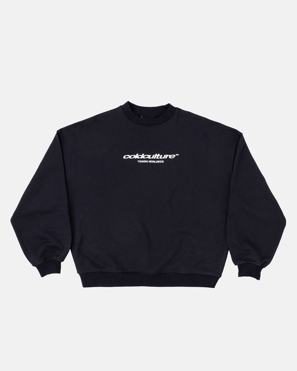 ESSENTIAL CREWNECK BLACK - COLD CULTURE