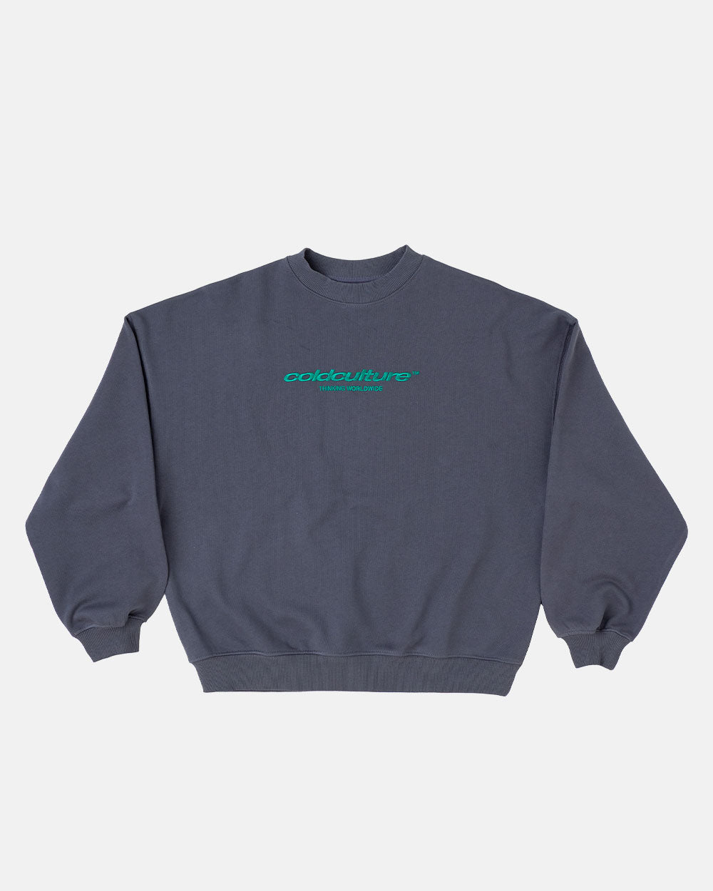 ESSENTIAL CREWNECK TURBULENCE BLUE - COLD CULTURE