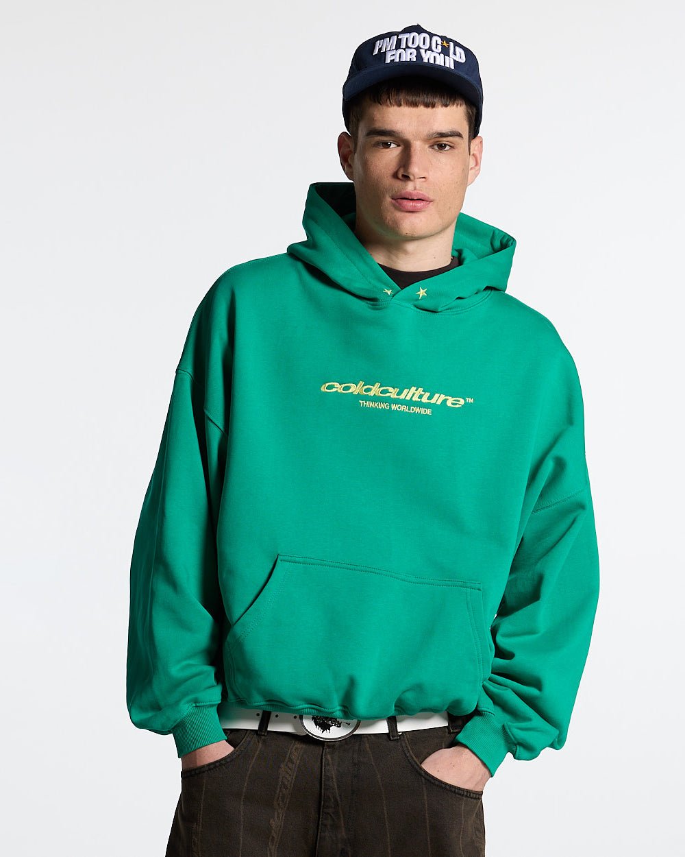 ESSENTIAL HOODIE GREEN - COLD CULTURE