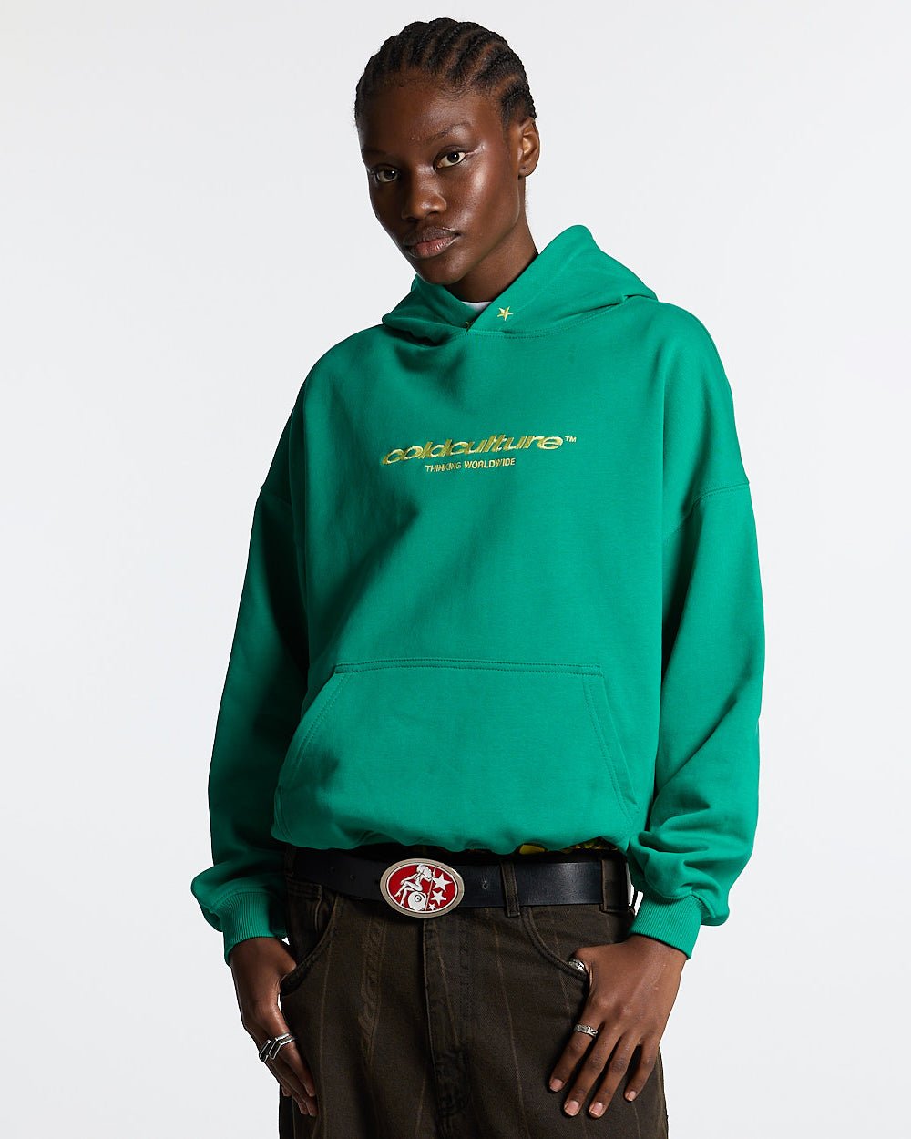 ESSENTIAL HOODIE GREEN - COLD CULTURE