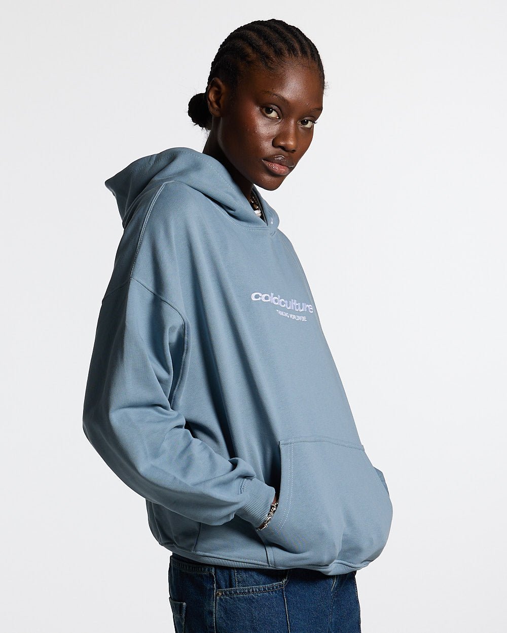 ESSENTIAL HOODIE WINDWARD BLUE - COLD CULTURE