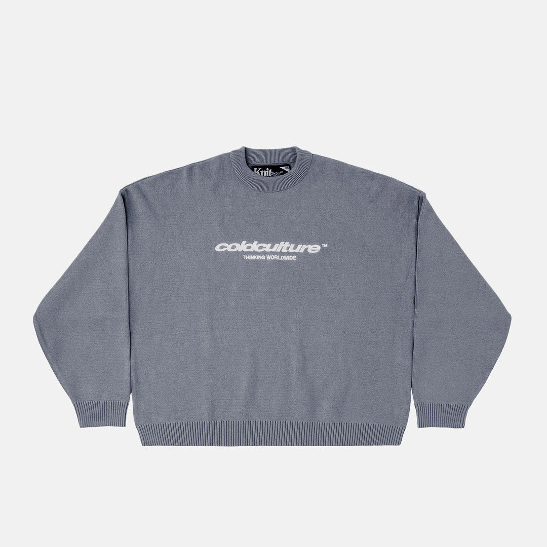 ESSENTIAL KNIT HEAVY GREY - Cold Culture