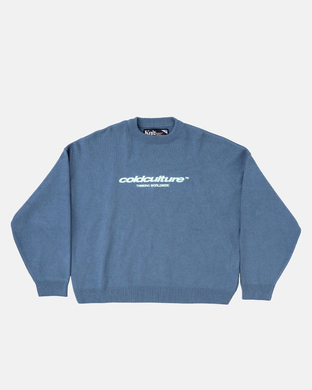 ESSENTIAL KNIT TURBULENCE BLUE - COLD CULTURE