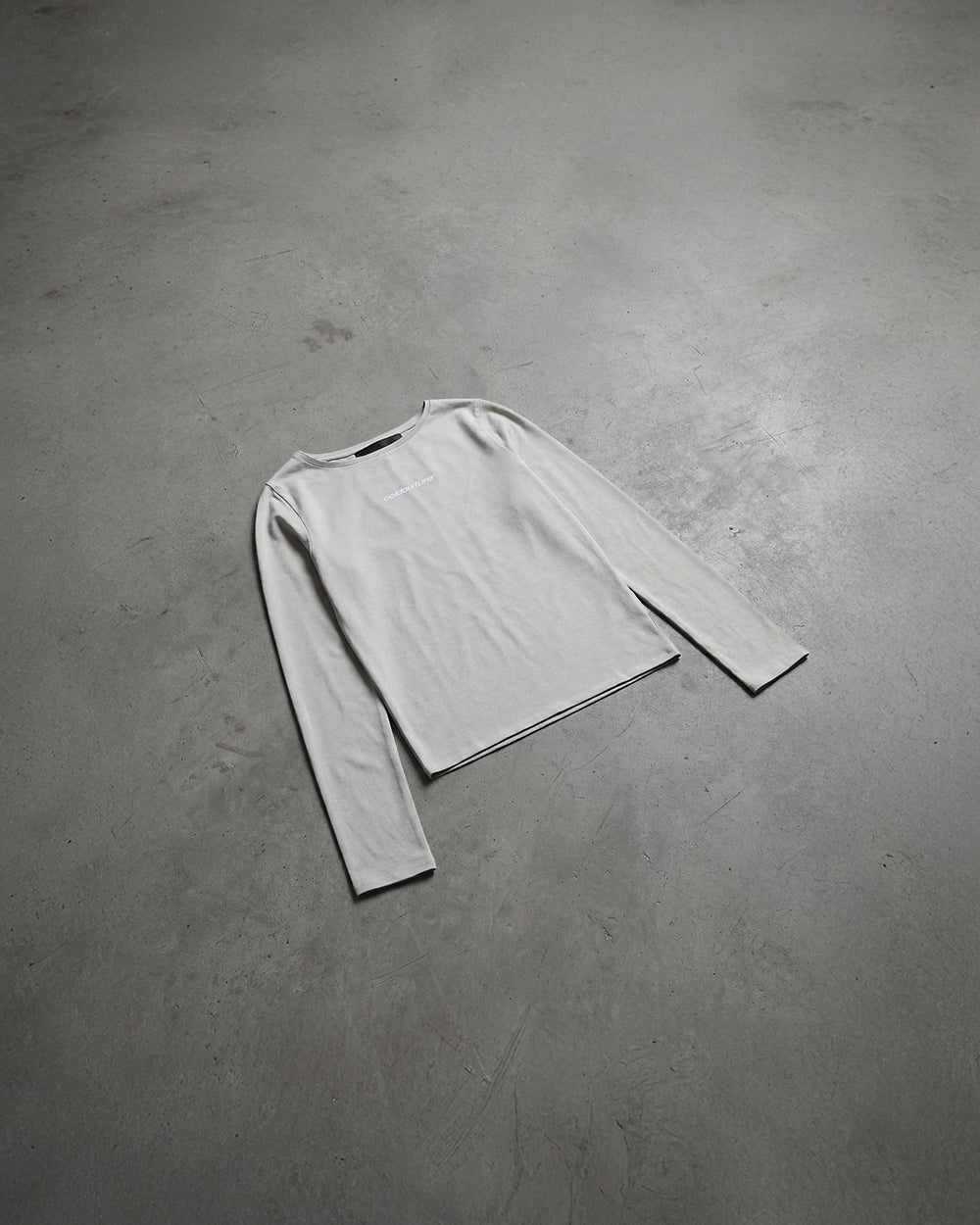 ESSENTIAL LONGSLEEVE TEE GREY - Cold Culture