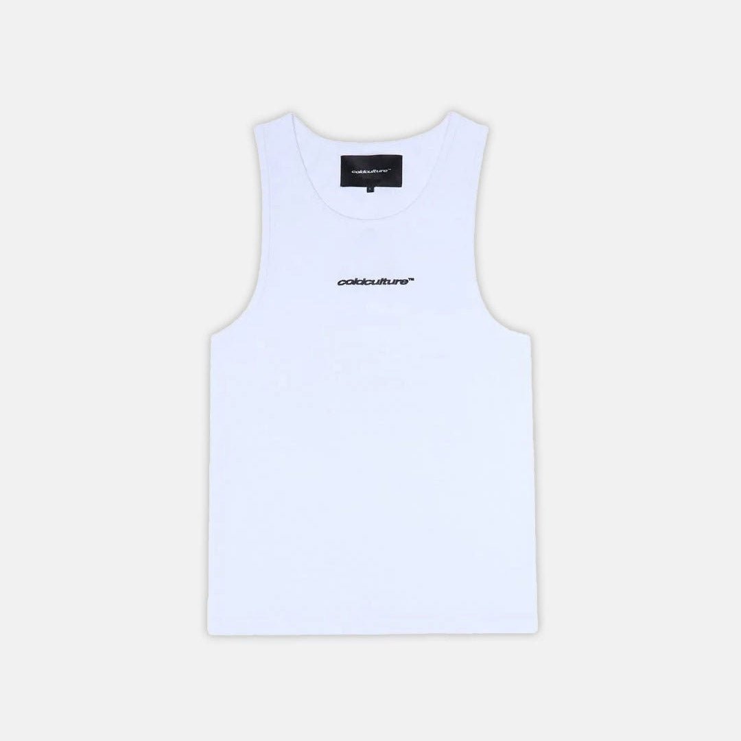 ESSENTIAL TANK TOP WHITE - Cold Culture