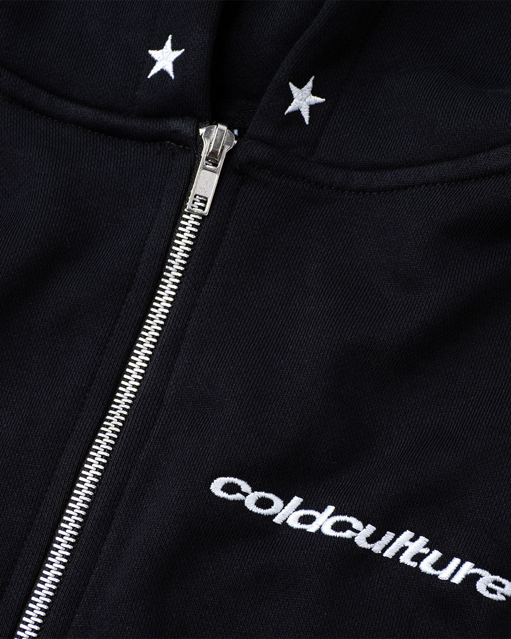 ESSENTIAL ZIP HOODIE BLACK - COLD CULTURE