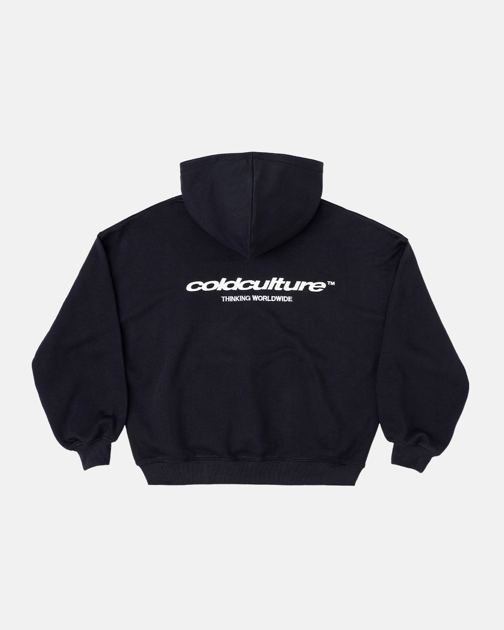 ESSENTIAL ZIP HOODIE BLACK - COLD CULTURE