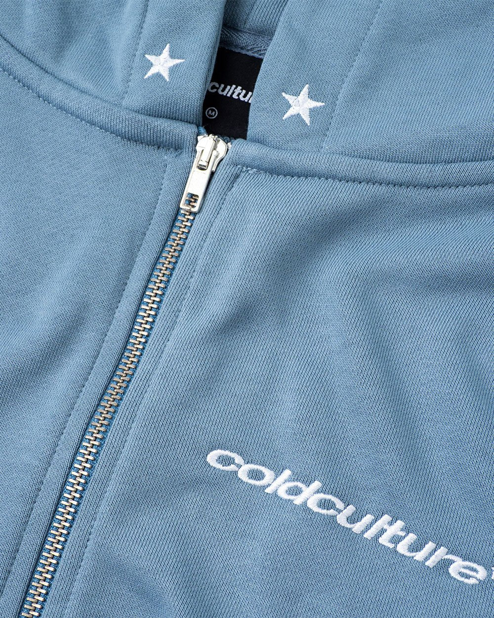 ESSENTIAL ZIP HOODIE WINDWARD BLUE - COLD CULTURE