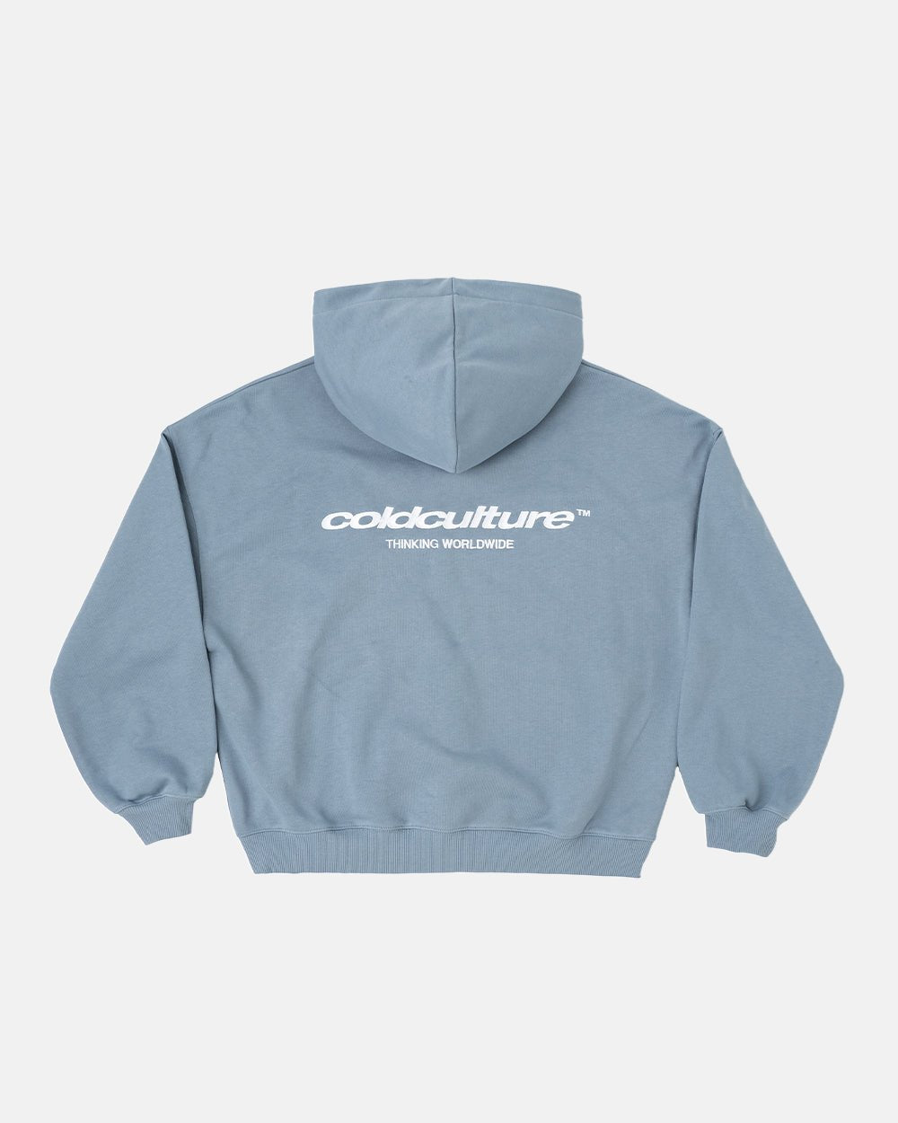 ESSENTIAL ZIP HOODIE WINDWARD BLUE - COLD CULTURE