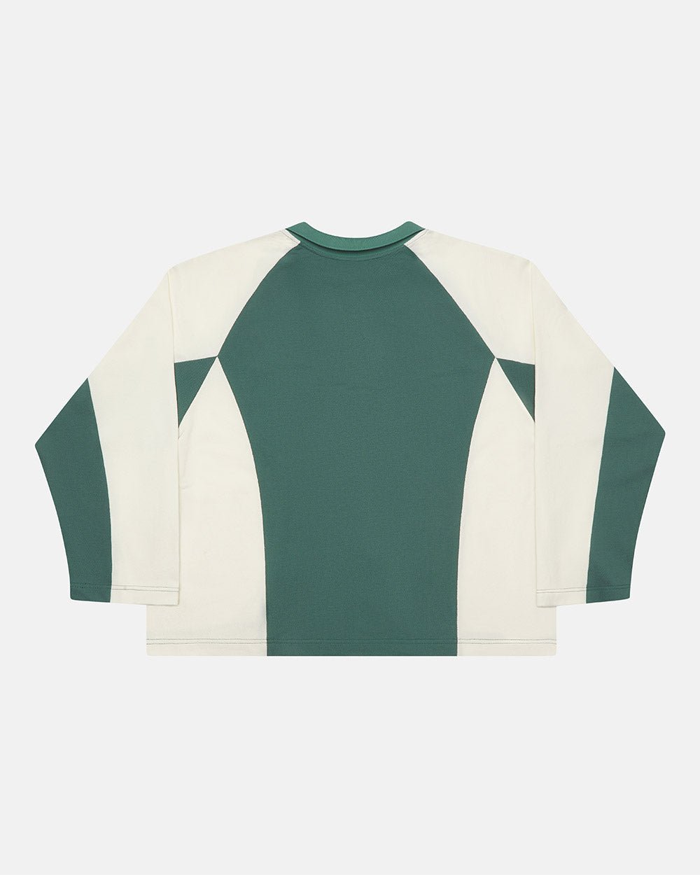 EXTREME POLO LONGSLEEVE GREEN AND BEIGE - COLD CULTURE