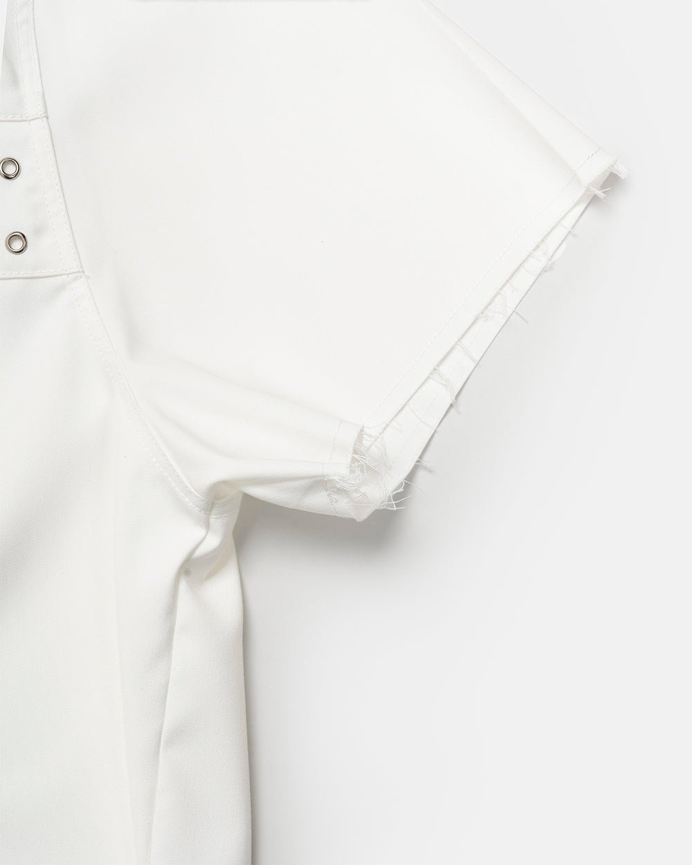 EYELET SHIRT OFF WHITE - Cold Culture