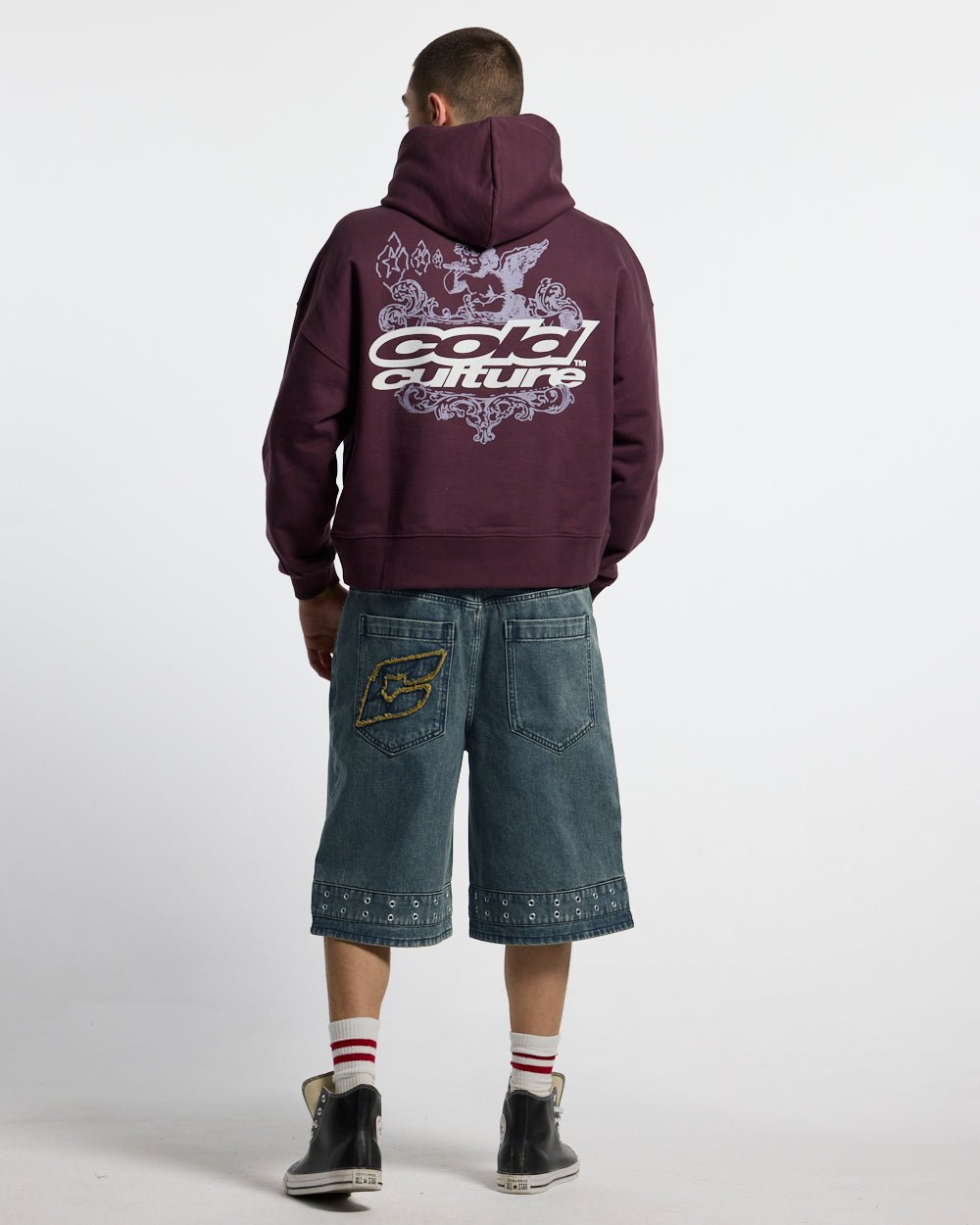 EYELET V2 SHORT DENIM - Cold Culture #man