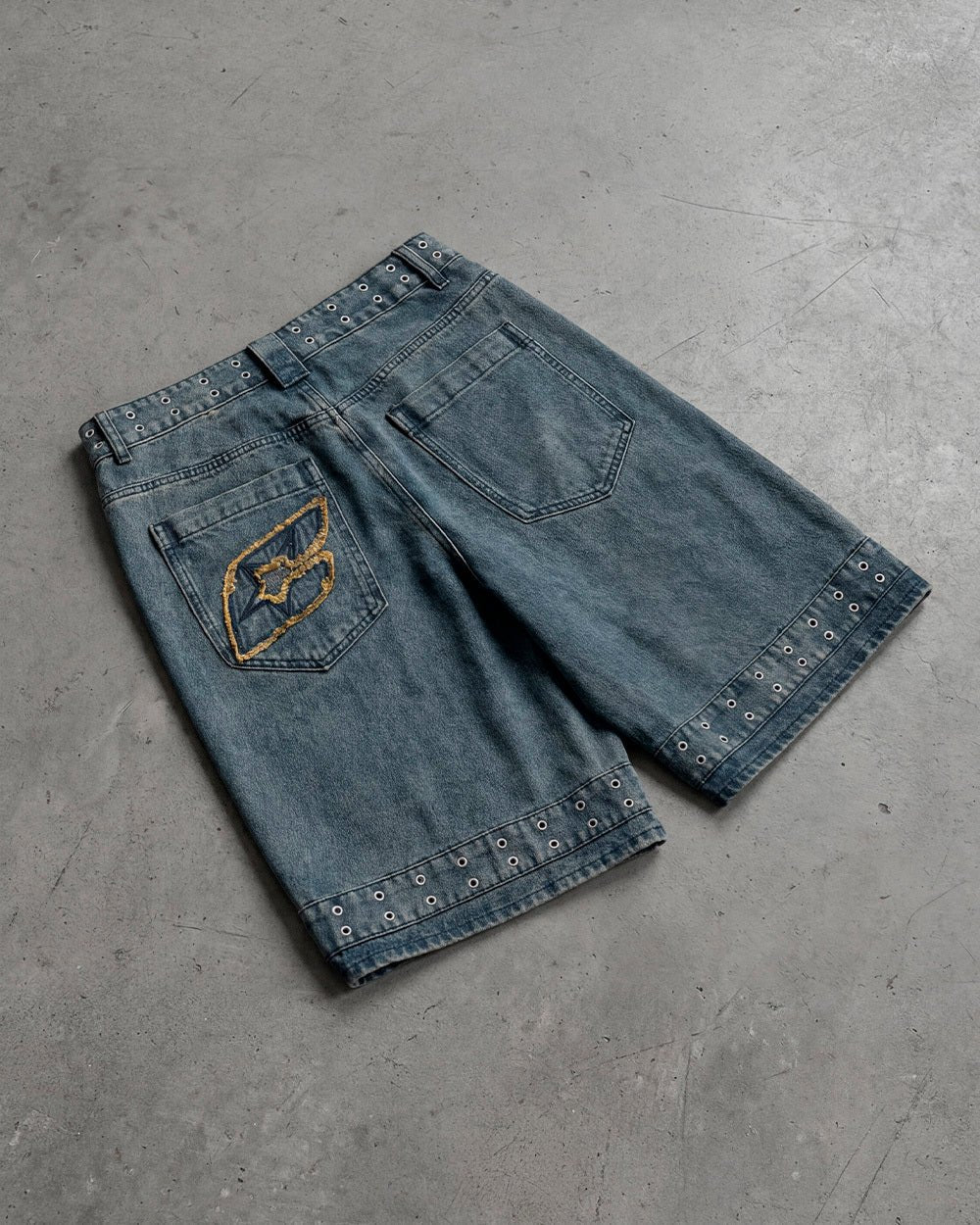 EYELET V2 SHORT DENIM - Cold Culture