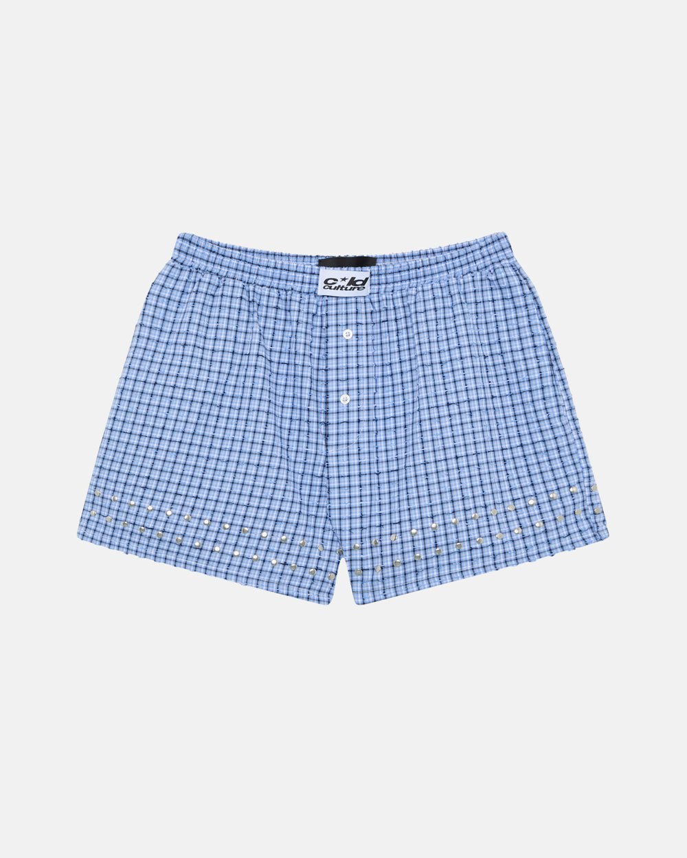 EYELETS STRIPED LONG BOXER - COLD CULTURE