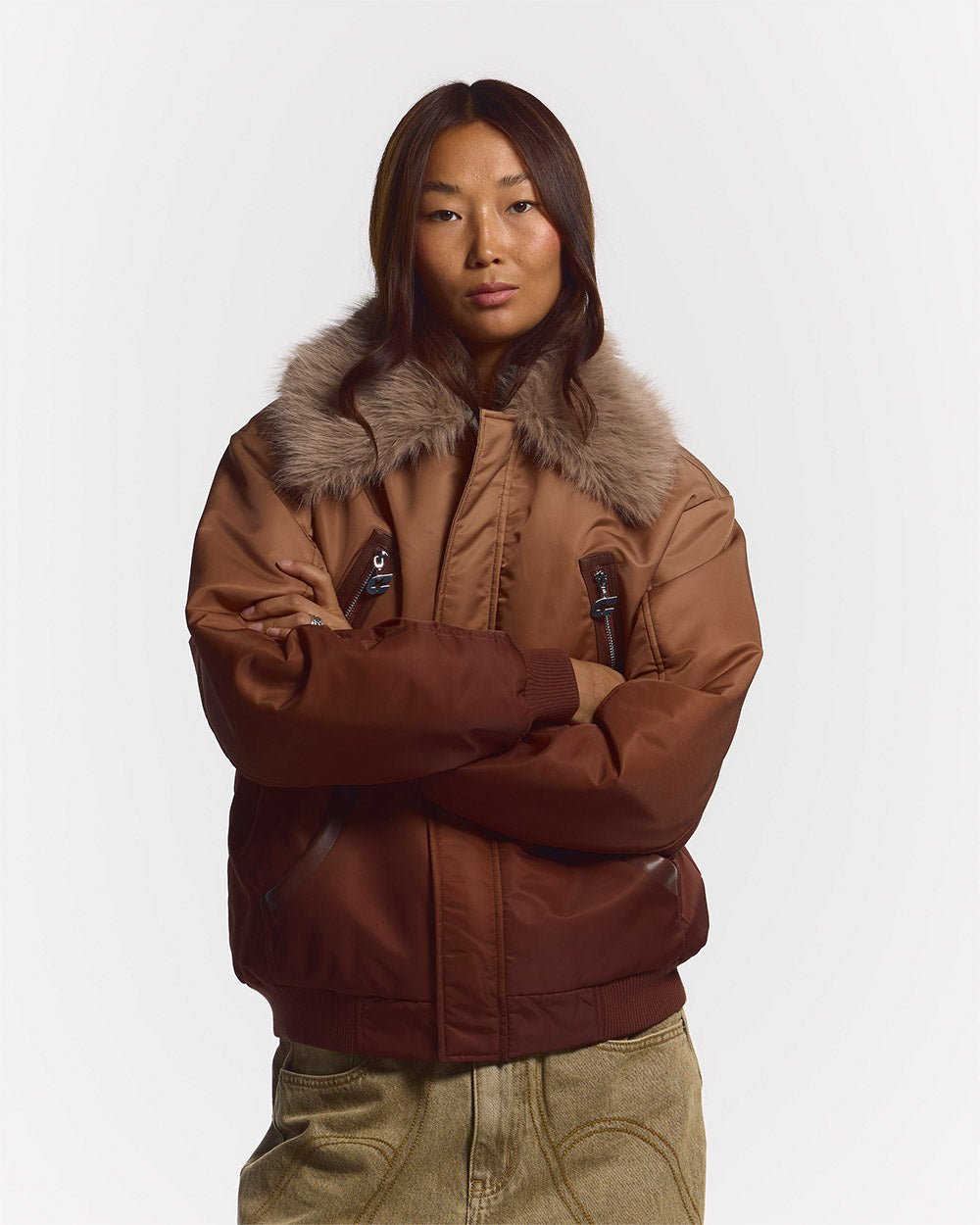 FADED BOMBER BROWN