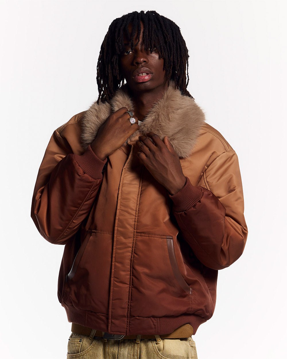 FADED BOMBER BROWN