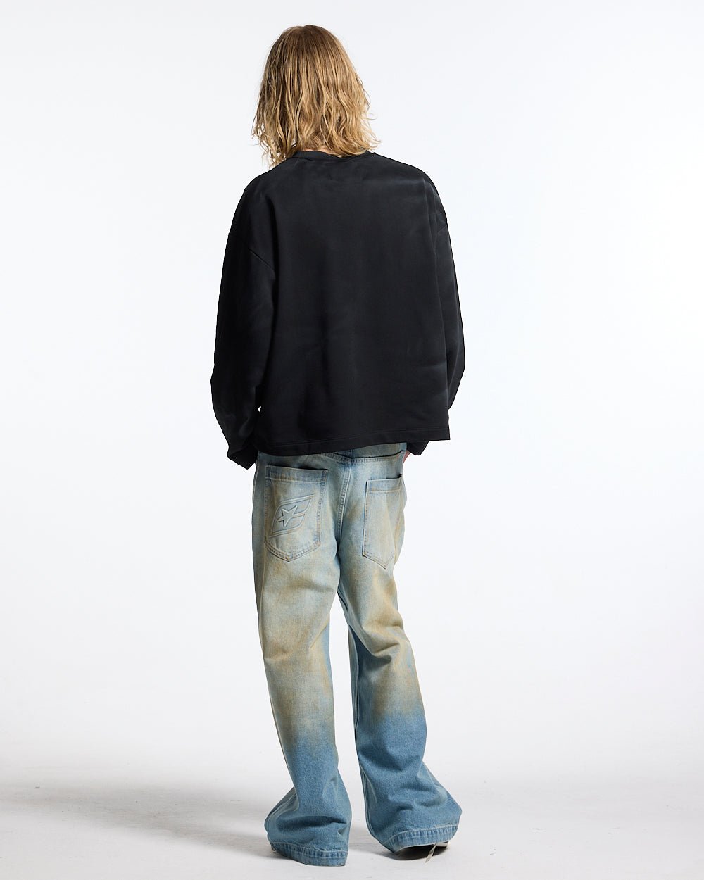 FARMER BLUES LONGSLEEVE BLACK - Cold Culture