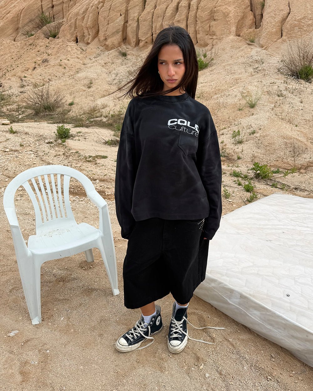 FARMER BLUES LONGSLEEVE BLACK - Cold Culture