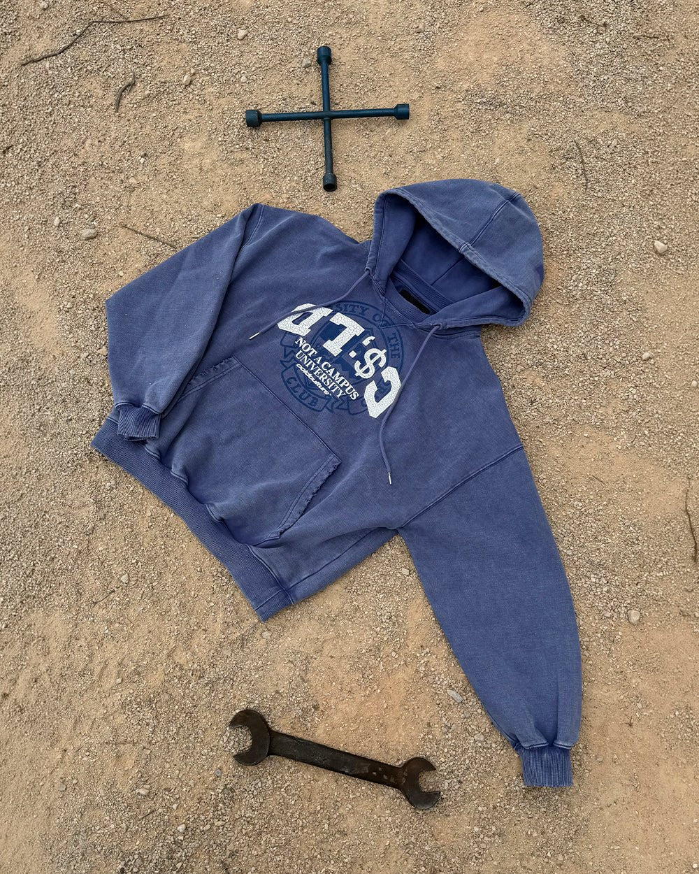 FIFTY - FIVE REASON HOODIE BLUE - Cold Culture