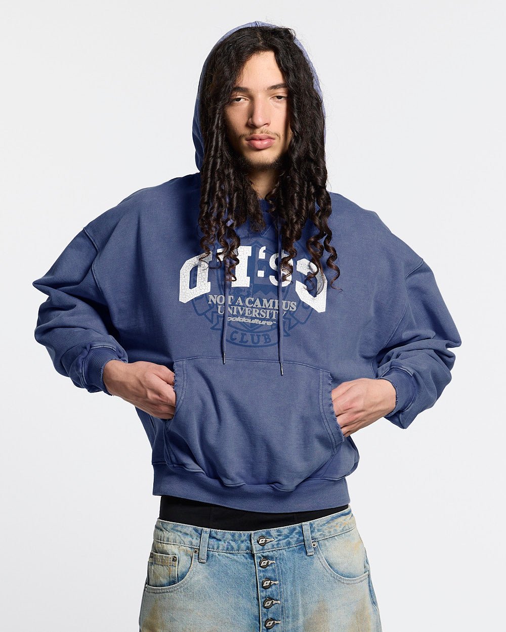 FIFTY - FIVE REASON HOODIE BLUE - Cold Culture