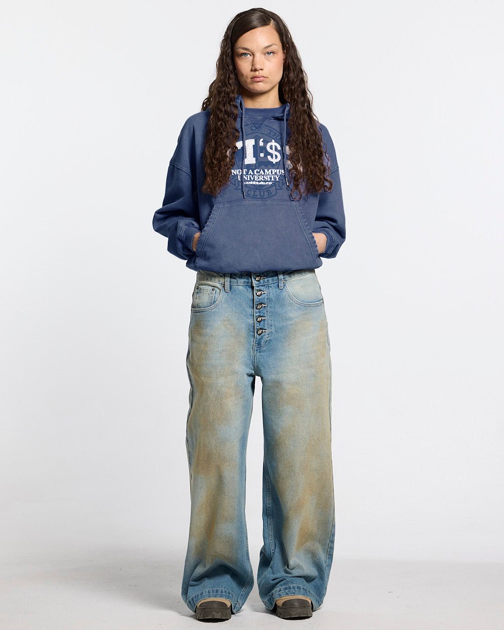 FIFTY - FIVE REASON HOODIE BLUE - Cold Culture