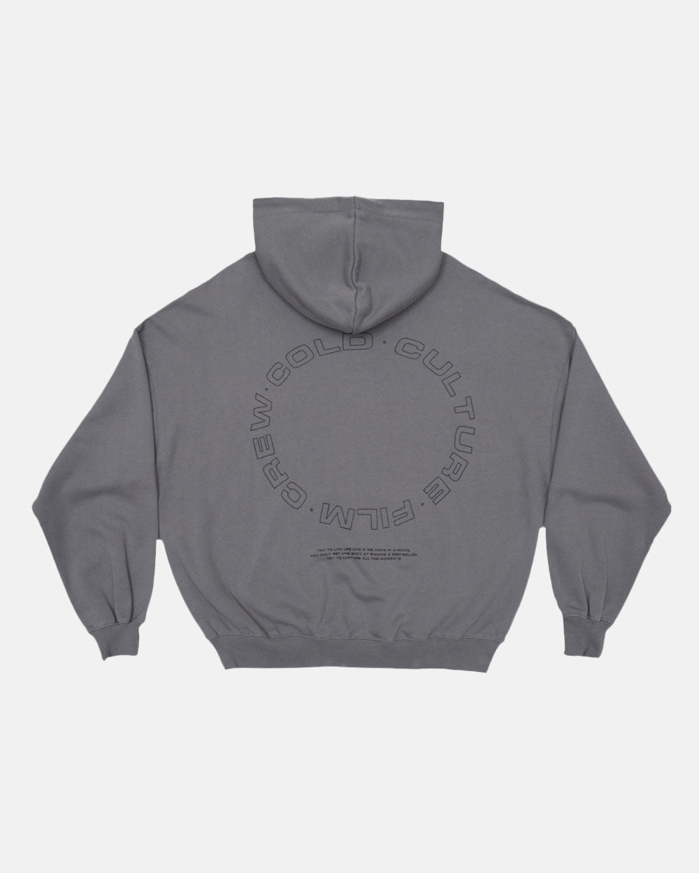 FILM CREW HOODIE DUST GREY - COLD CULTURE