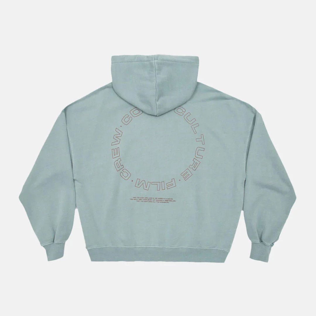 FILM CREW HOODIE SMOKEY BLUE - Cold Culture