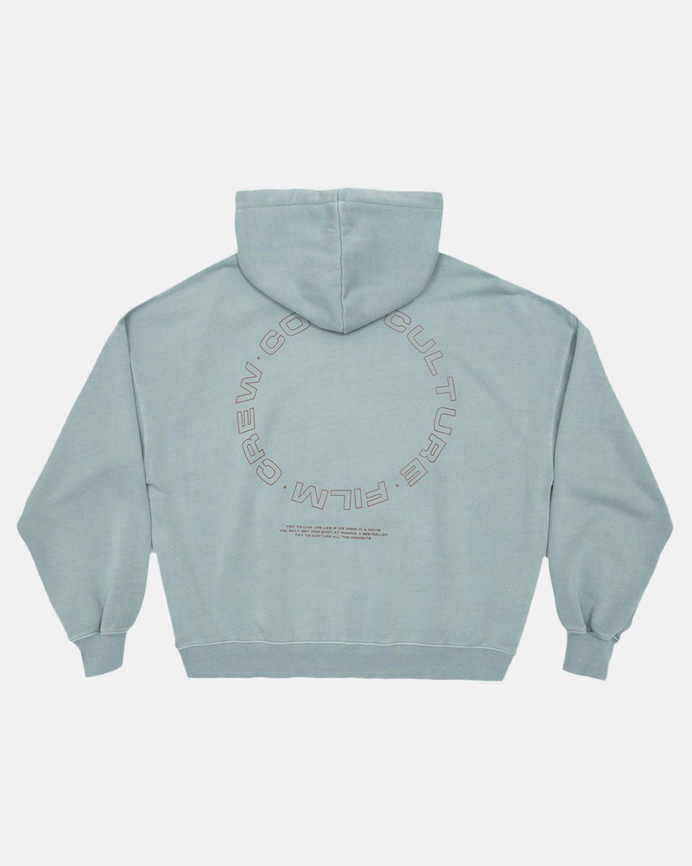 FILM CREW HOODIE SMOKEY BLUE - COLD CULTURE