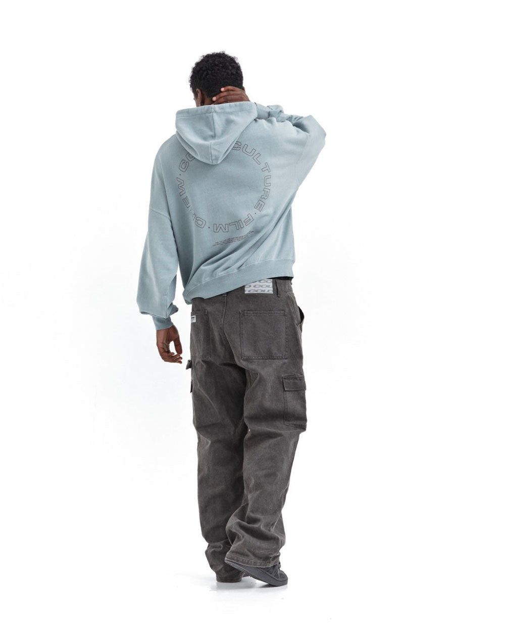 FILM CREW HOODIE SMOKEY BLUE