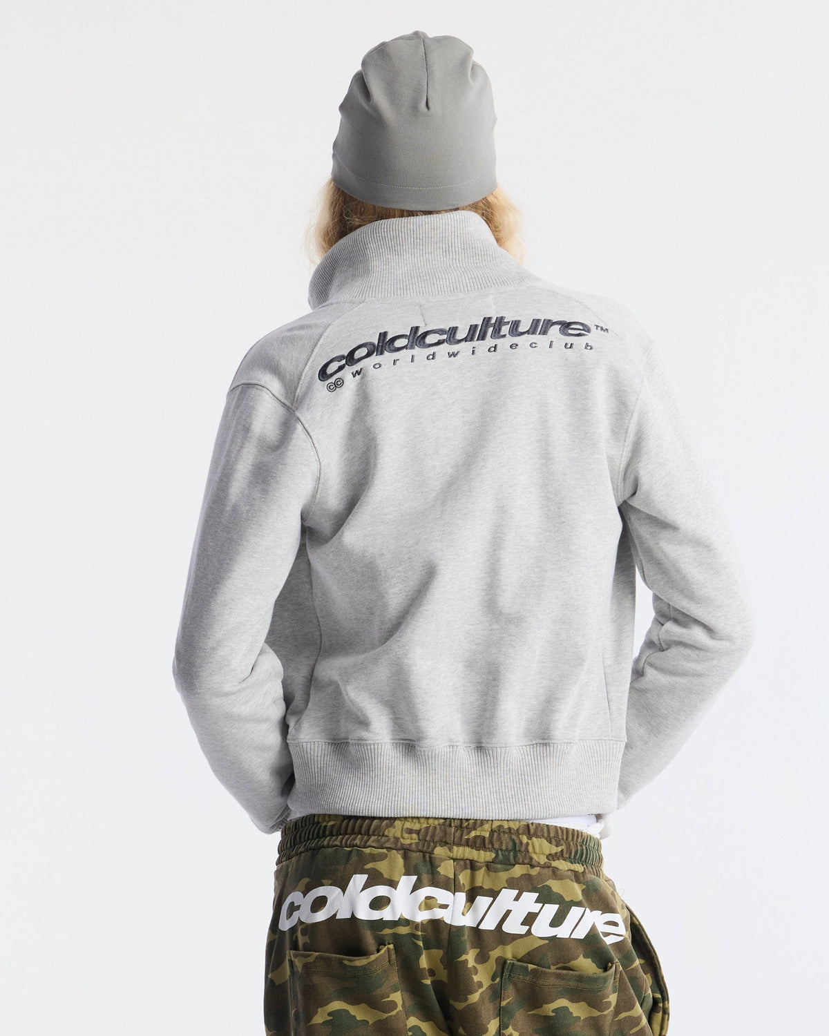 FIVE ZIP JACKET HEATHER GREY - Cold Culture