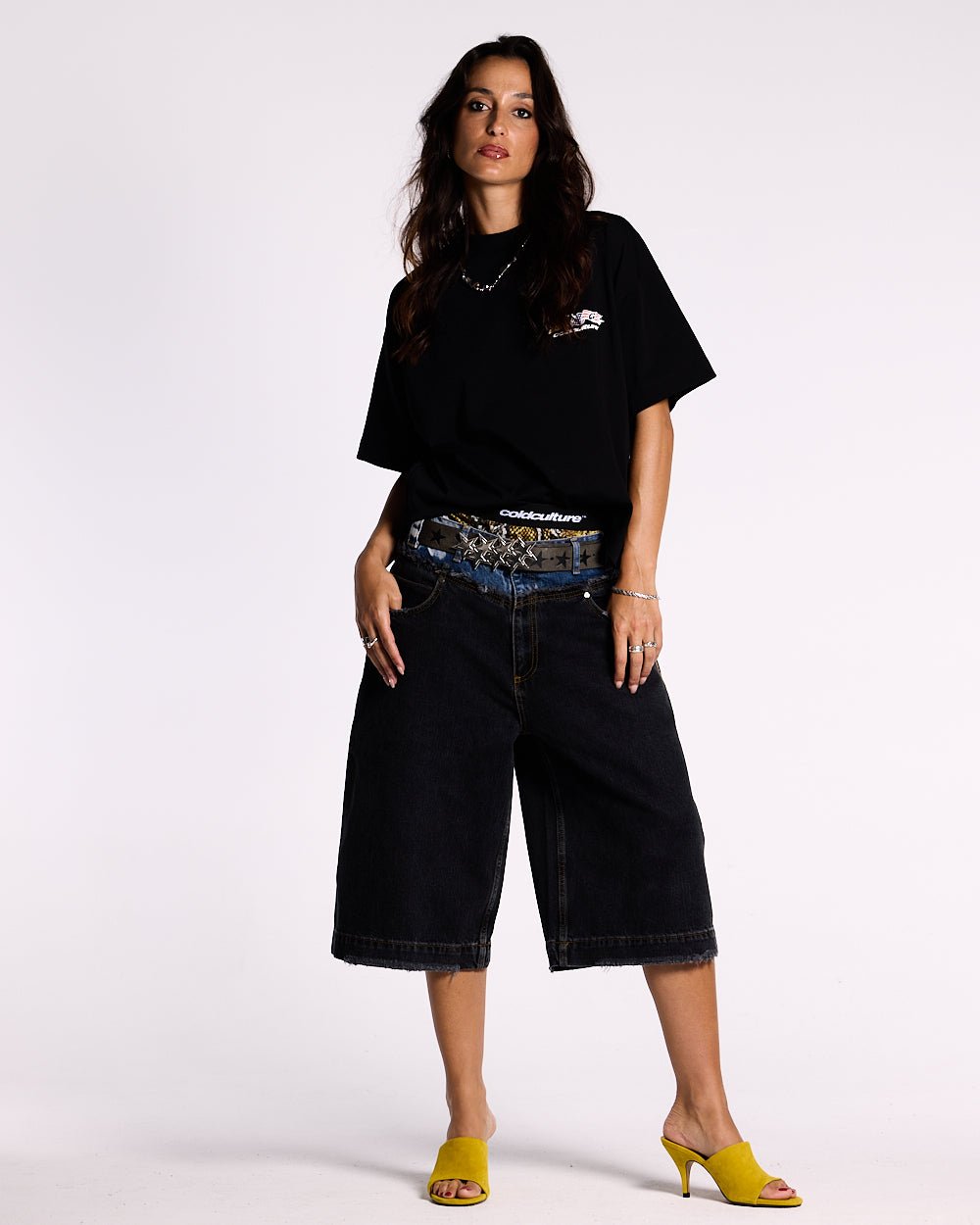 FLAG TEE BLACK - COLD CULTURE