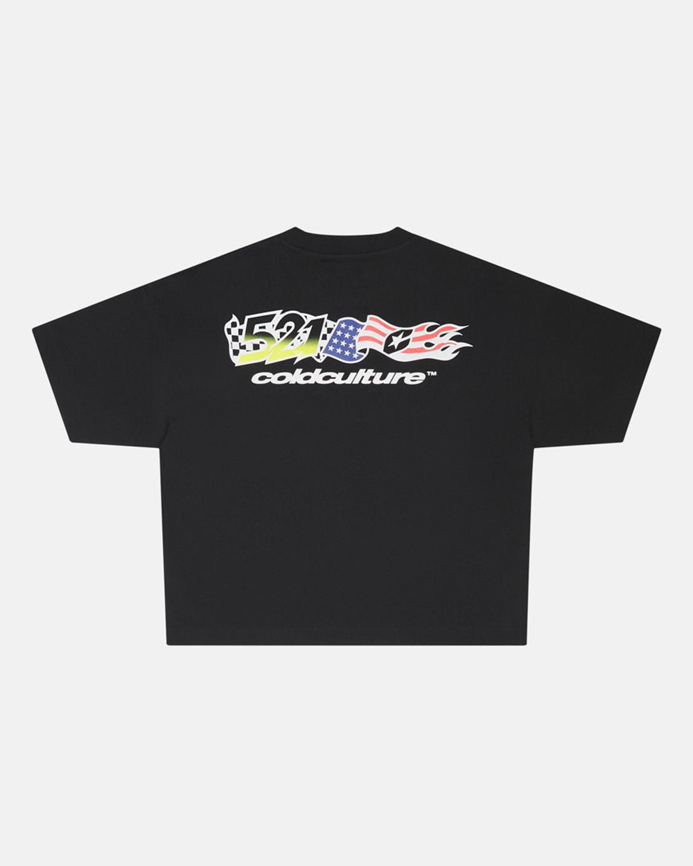 FLAG TEE BLACK - COLD CULTURE