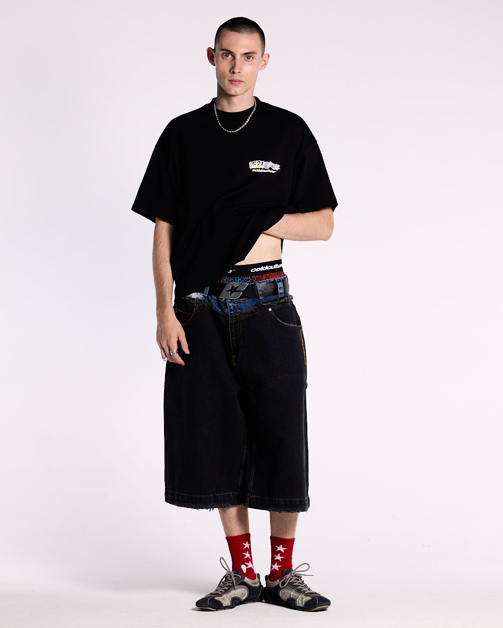 FLAG TEE BLACK - COLD CULTURE
