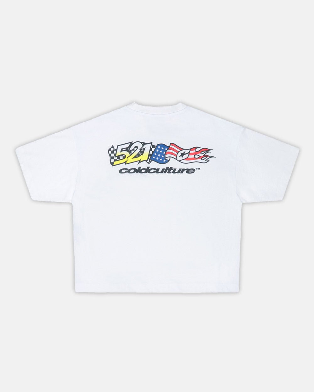 FLAG TEE WHITE - COLD CULTURE