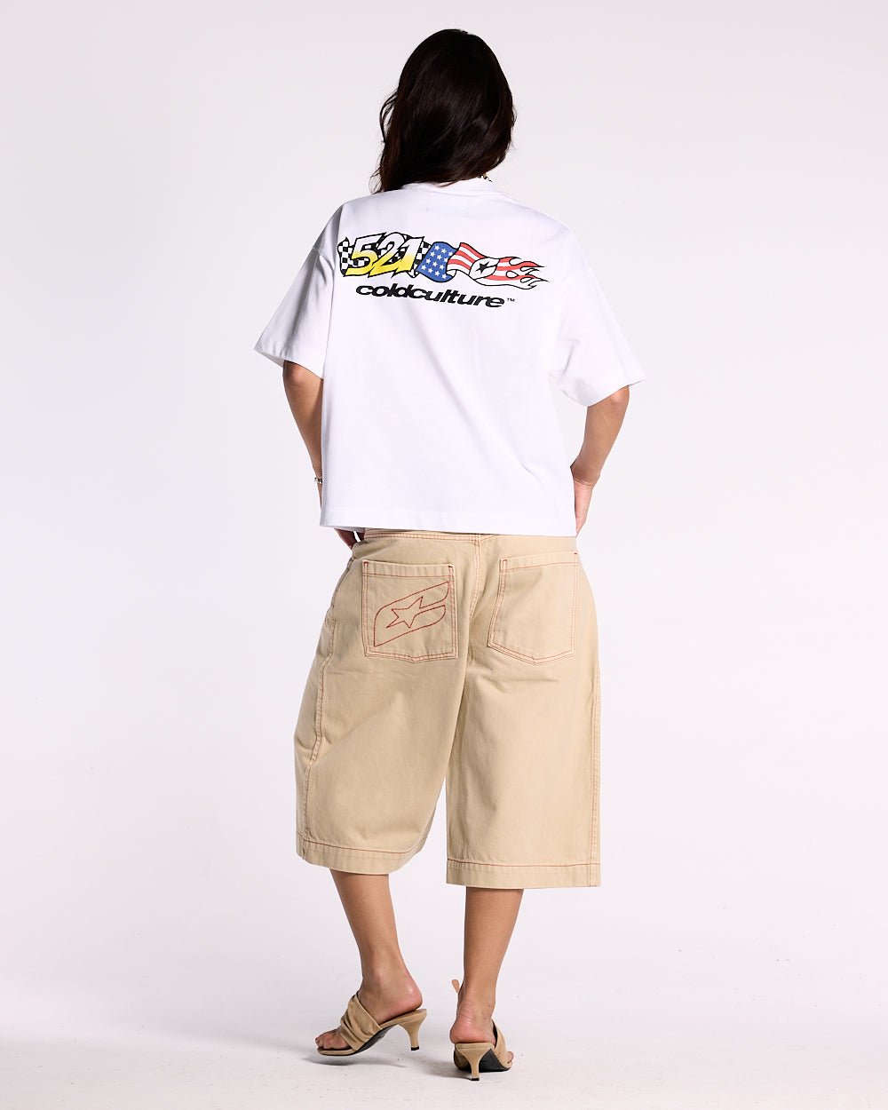 FLAG TEE WHITE - COLD CULTURE