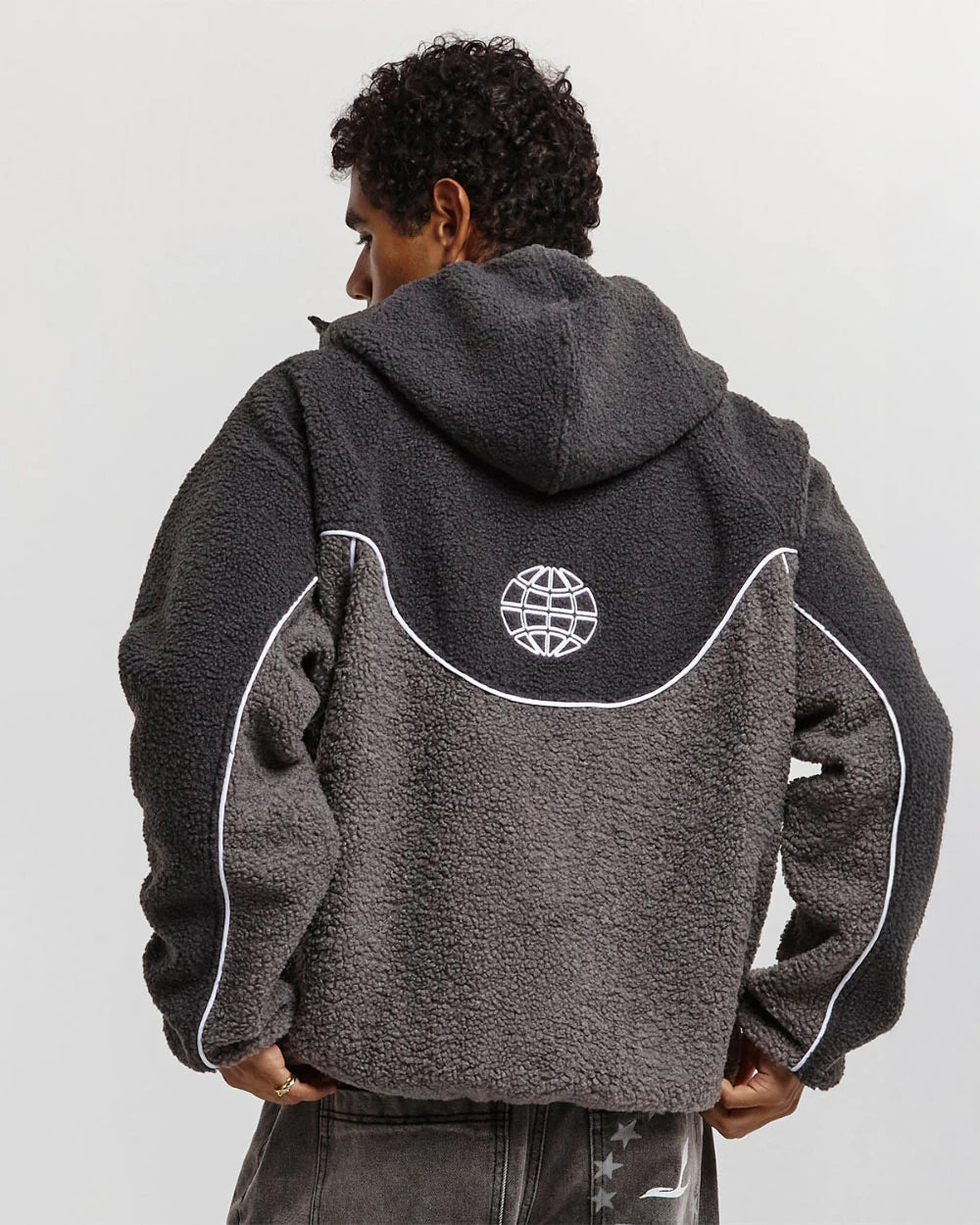 NO RISK FLEECE JACKET HEAVY GREY/DUST GREY